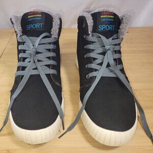 Sneaker,Men's size 10 1/2 Fastion Fashion Sport High Top Faux Fur Insulated Boot